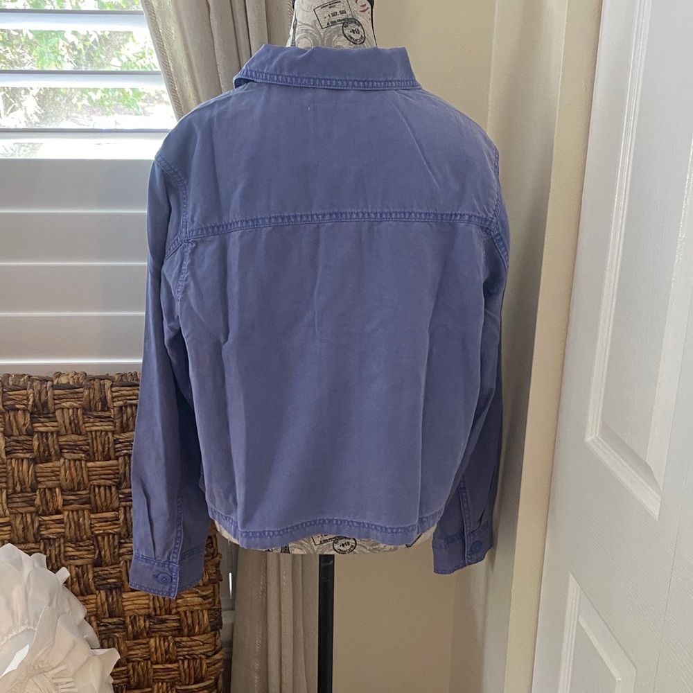 Aerie Oversized Purple-Blue Shacket | Small Petite NWT - Picture 4 of 9